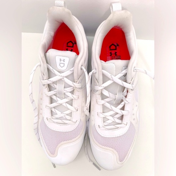 Under Armour Mircotips Cleets White - NWOT Women’s Size 8.5 - Picture 5 of 9